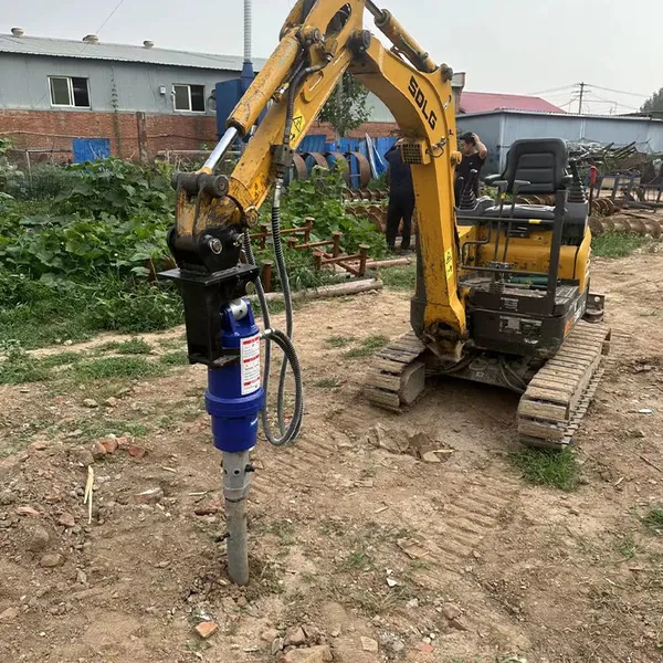 3.5 Ton Hydraulic Excavator Attachments Earth Auger Drill Borehole Attachment Application Well Drill photo-4