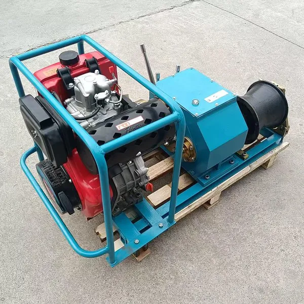 5T Shaft-Drive Diesel Motorized Grinder Winch - High Traction Force photo-3