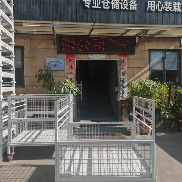 Powder Coated Iron Wire Cage Mesh Foldable and Collapsible Container