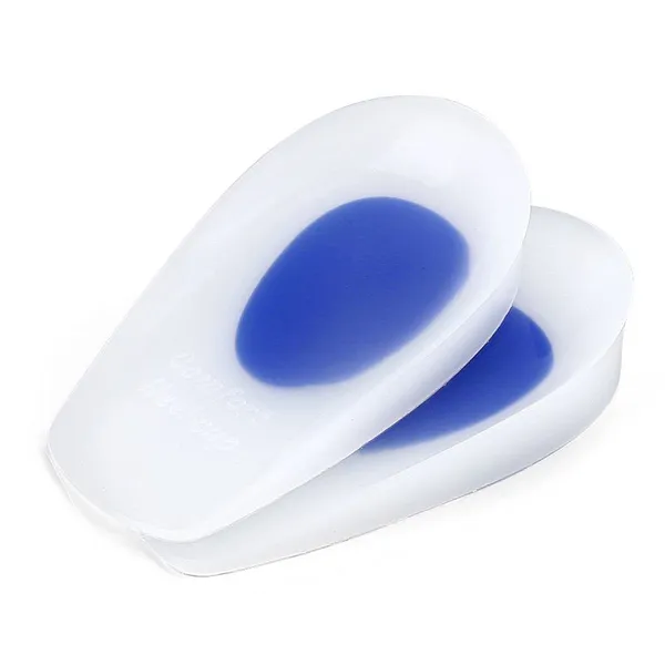 White Silicone Half-Length Heel Pads – Cushioning & Pain Relief for Heels 3/4 Insoles