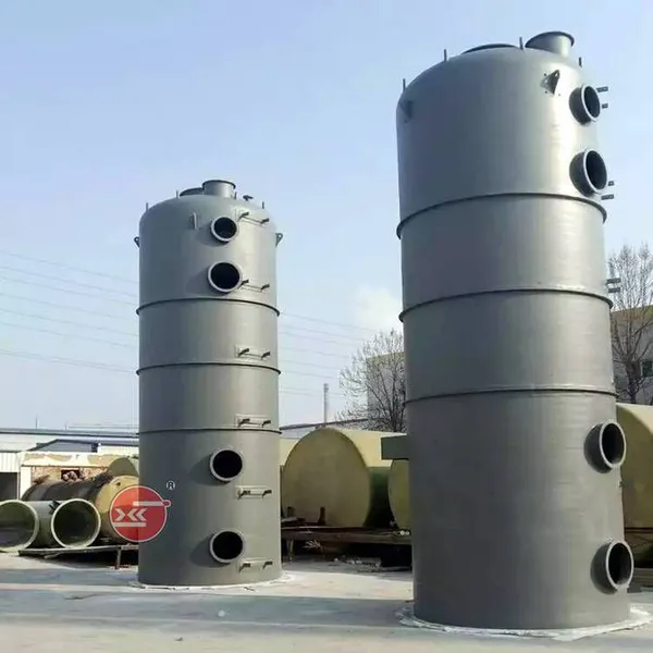Workshop Exhaust Gas Treatment, Frp Exhaust Gas Absorption Tower, Frp Scrubber Customized According to Specifications