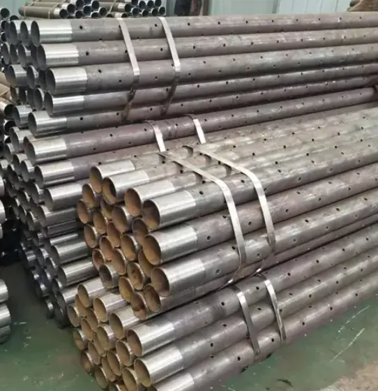 Umbrella Pipe 2 Inch Carbon Steel Grouting Pipe 89 for Tunneling Construction and Forepoling