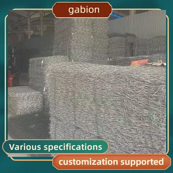 Reinforced Selvage Gabion Basket High Shear Strength Bridge Abutment Scour Protection photo-2