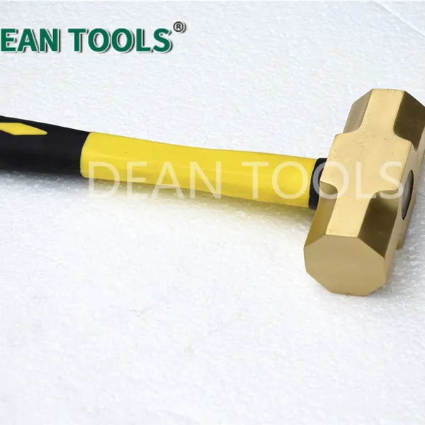 Martillo de mazo de bronce de aluminio antideslizante, cabeza de 10 lb, anticorrosivo para zonas peligrosas