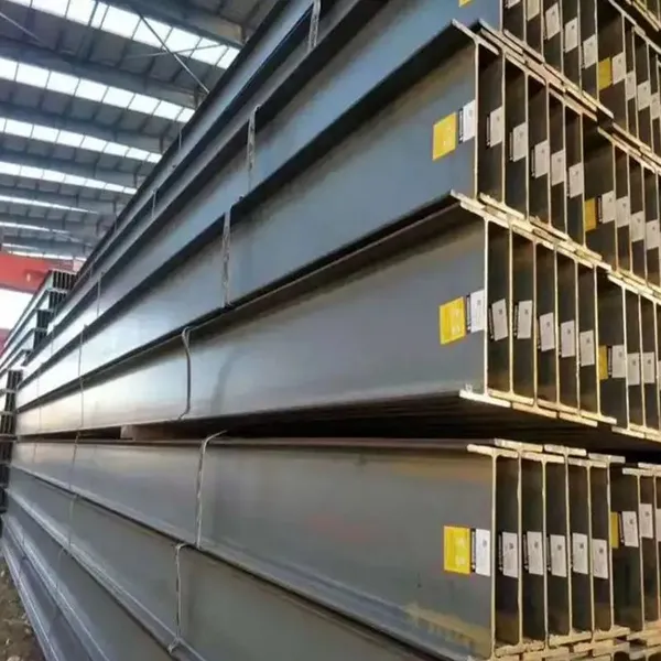 ASTM A36 Carbon Steel H-Beam, 600x200mm, Hot Rolled, Black Surface, OEM photo-2