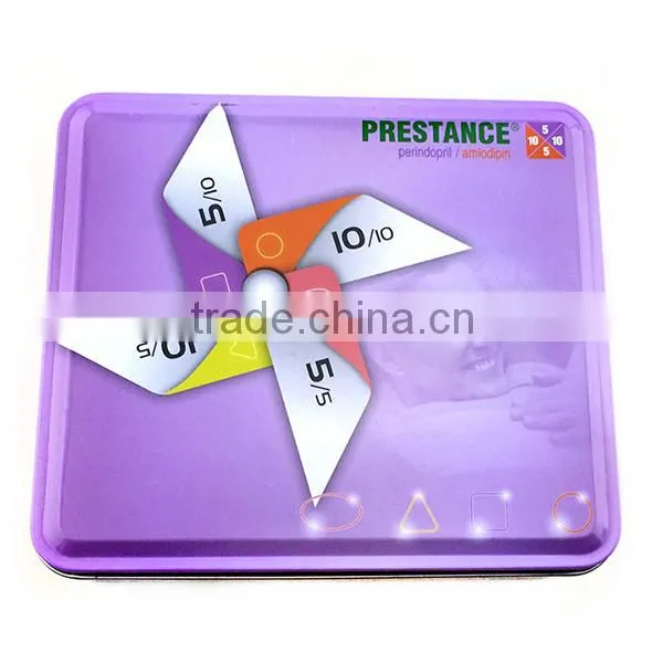 Beautiful Containers With Metal Materials,tin Box for Child Book,colored Pencils Tin Box photo-3