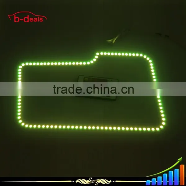 B-deals 5050 Square Multi-Color RGB LED Angel Eye Halo Ring Kit for Ford F150 Pickup Trucks photo-3