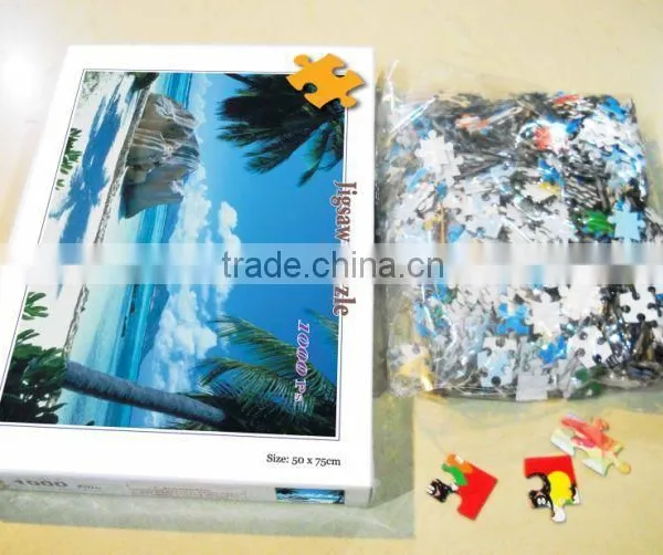 High Quality Custom Paper 1000 Pieces Jigsaw Puzzle Games