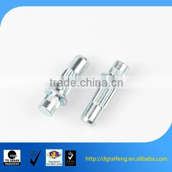 Black Knurled Flat Head Furniture Screw