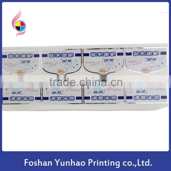 Gloss Surface Custom Sanitary Napkins Sealing Sticker in Roll