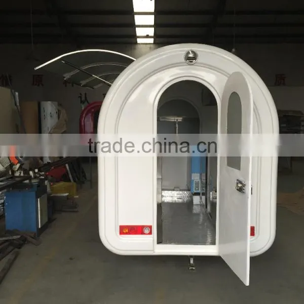 7.6*5.5ft White Food Cart Trailer Mobile Food Cart Beach Food Truck Hot Dog Hamburg Ice Cream Traction Cart Provide Free 3 d Des photo-5