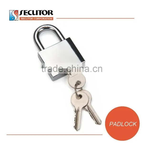 Chrome Plated Medium Brass Padlock photo-2