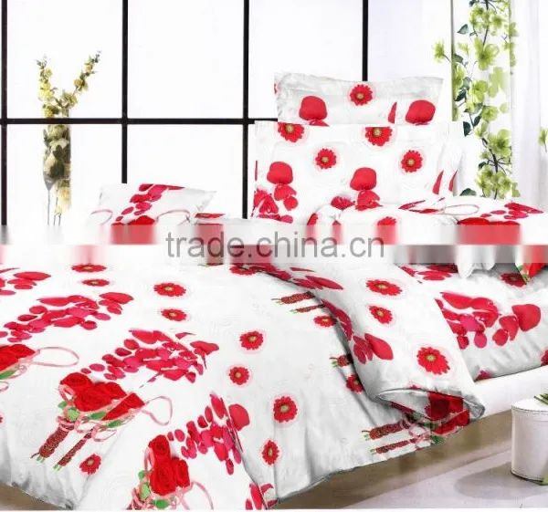Polyester Brushed Fabric Pigment Printed for Bedding Soft Handfeeling Fashion Designs