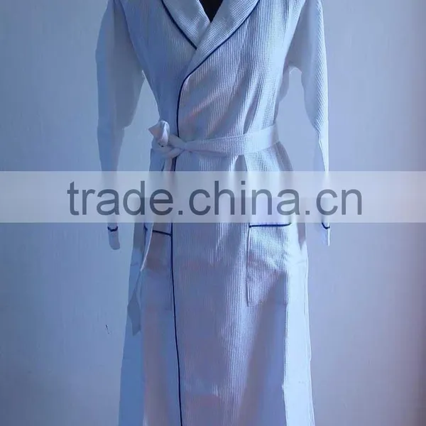 Shawl Collar Waffle Weave Bathrobes