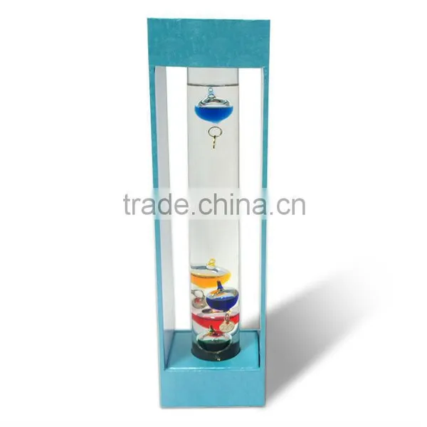 Galileo Thermometer in Black Stand photo-4
