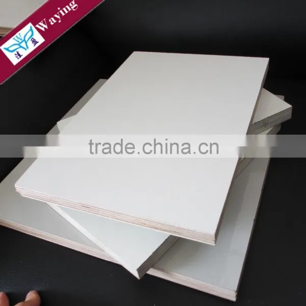 White Melamine Coated Plywood for Modern Kitchen Cabinets photo-5