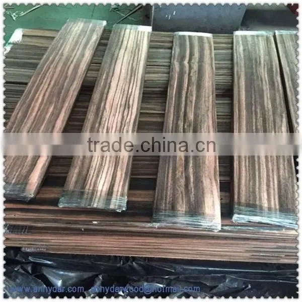 Macassar Ebony Veneer Wood Door Design Slice Cut Natural Wood Veneer Supplier