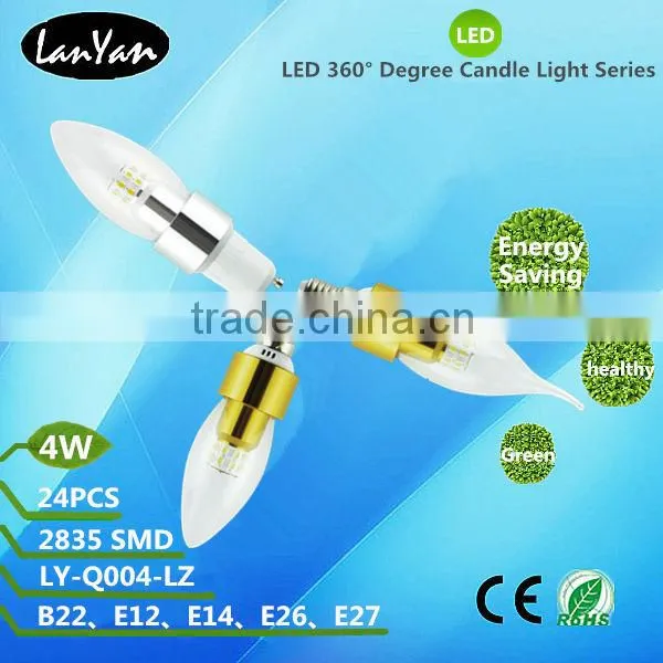 Hot Sale E14 4w Led Bulbs Qualified With CE ROHS Made in China