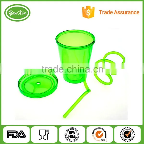 22oz BPA Free Tumbler Plastic Mug With Swirl Straw With Lid Quality Choice photo-2