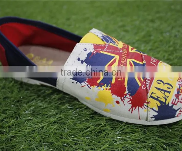 The Union Flag Fashion Classic Canvas Stock Shoes photo-2