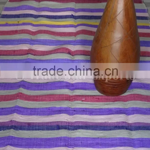 Handmade Cotton Rugs Reversible Area Rug Hand Loomed Rug Reversible Bohemian Throw photo-4