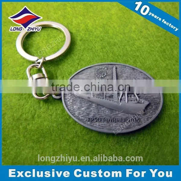 Mid East Advertising Round Metal Keychain 3d Custom Shaped Keychain photo-4