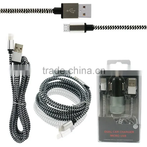 Top Sale 4 in 1 Charger Set Wall Charger +car Charger+USB Cable+EVA Zipper Bag With FCC,CE ,CA65,VI Compliant photo-2