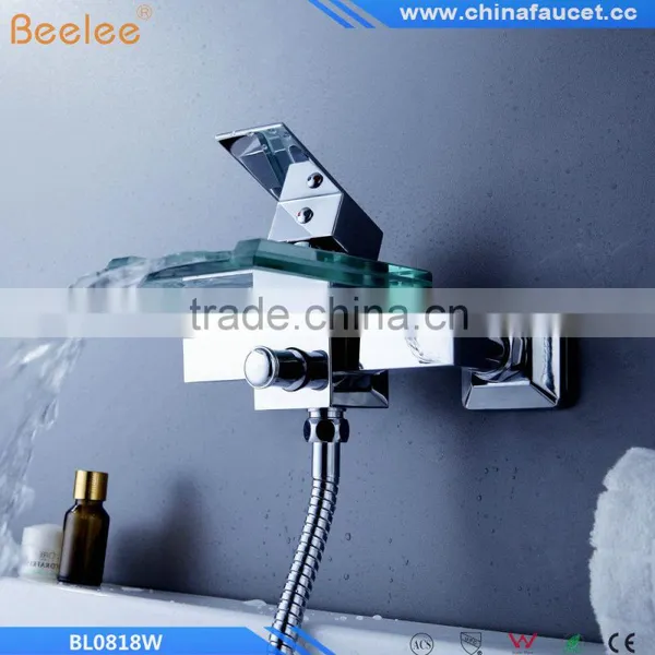 Beelee BL0818W Shower Faucet / Bathtub Faucet - Contemporary - Waterfall - Brass (Chrome) photo-4