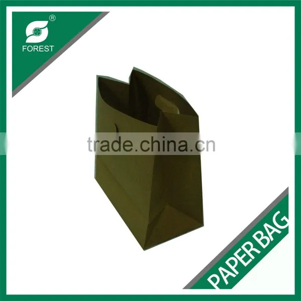 PE COATED KRAFT PAPER BAG WITH HANDLE DISPOSABLE FOOD PACKING BAGS WITH CUSTOM PRINT photo-6