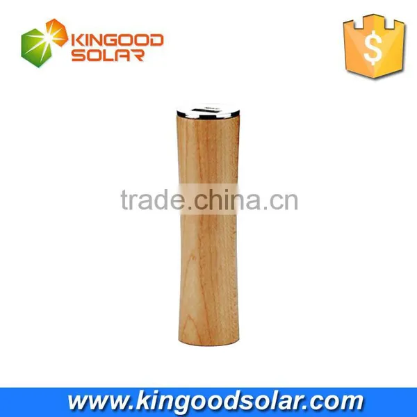 China Supplier Li-polymer Battery Wooden Power Bank 2200mah Lip Stick Power Bank photo-4