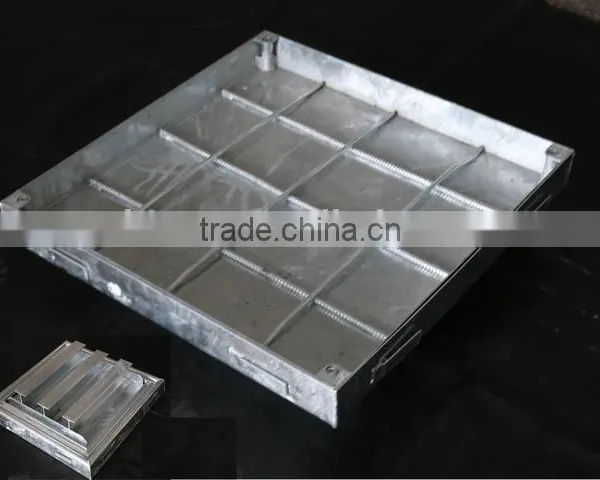 Steel Square Manhole Covers Recessed Type -B5-Hot Dipped Galvanised Size 300*300--1000*1000mmm