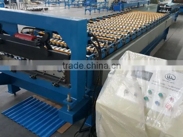 Corrugated Iron Roofing Sheet Roll Forming Making Machine Made in China photo-2