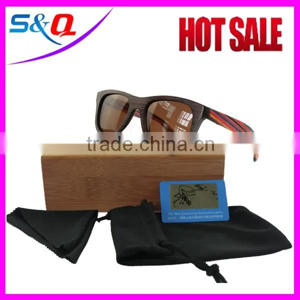 Wooden/Bamboo Temple Sunglasses Skateboard Wood Eyeglasses photo-4