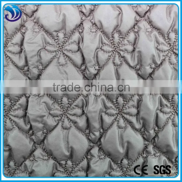 Polyester Wadding Embroidery Quilted Fabric for Winter Garment Quality Choice photo-2