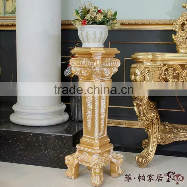 Antique Spanish Furniture-antique Hand Carved Vase Stand photo-2