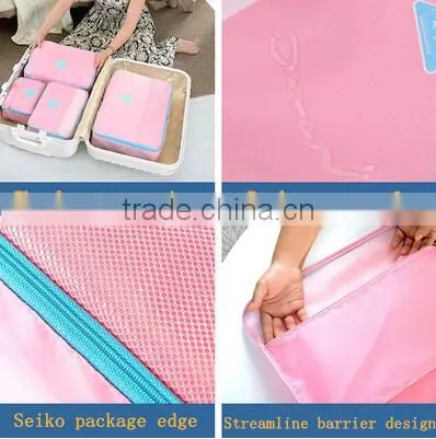 YIWU RODA Fashion Nylon Fabric Environmental Protection 4 Sets Folding Travel Storage Bag photo-4