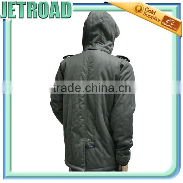 Men's Padded Jacket Parka With Removable Hood photo-3
