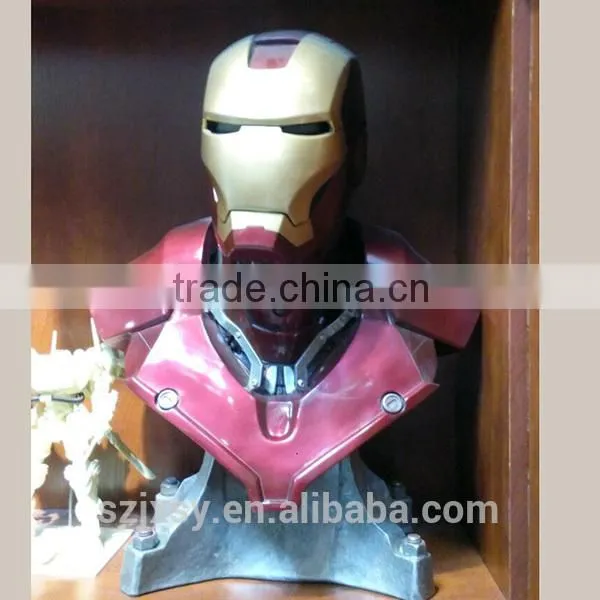 Fiberglass Resin Charactor Life Size Ironman Bust