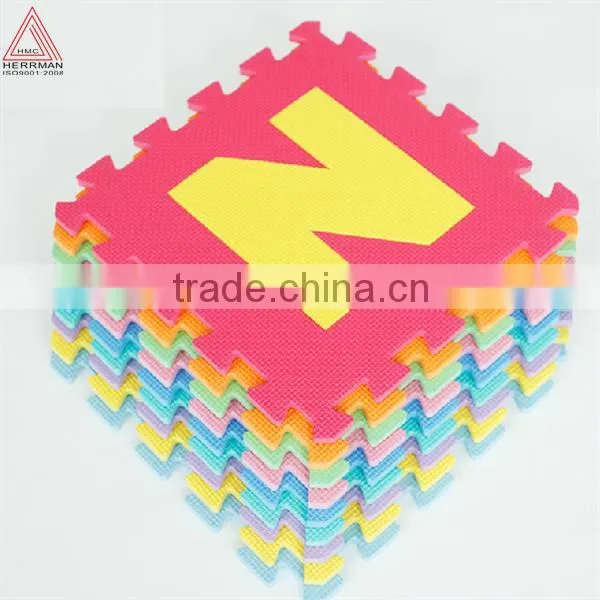 Baby Eco-friendly Interlocking EVA Foam Alphabet Puzzle Mats photo-4