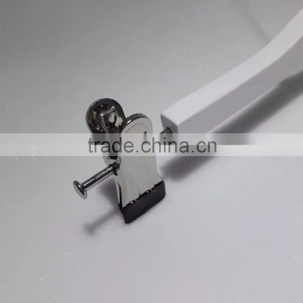 White Print Logo Hangers for Clothes Fashion Wood Hangers White Custom Printed LOGO Plywood / Laminated Wooden Clothes Hanger photo-5