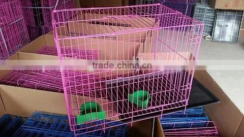 35 "Folding Dog Cage With Plastic Tray Two Doors Black Color Hot Sales photo-6