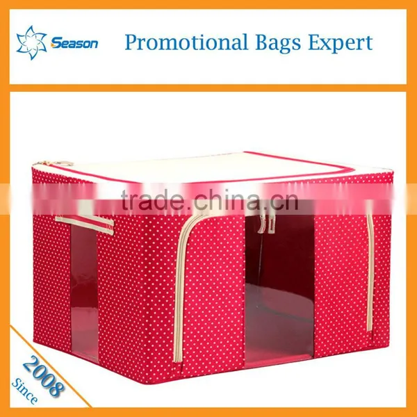 Zipper Fabric Storage Boxes Fancy Storage Boxes Foldable Fabric Storage Box photo-3