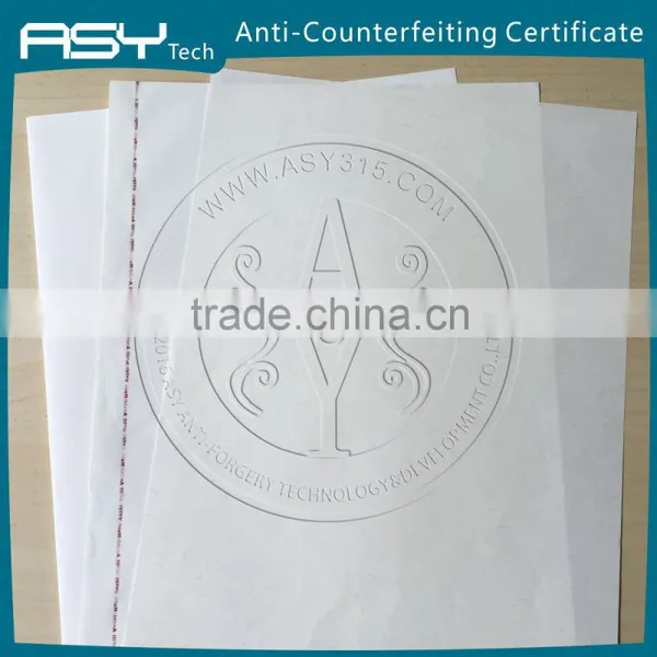 Water Mark Paper Anti-counterfeiting Printing Certificate photo-2