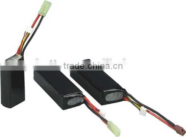 Rechargeable High Rate RC LiFePO4 Battery Pack With Cable and Plug 5C/10C/20C/30/40C/50C photo-2