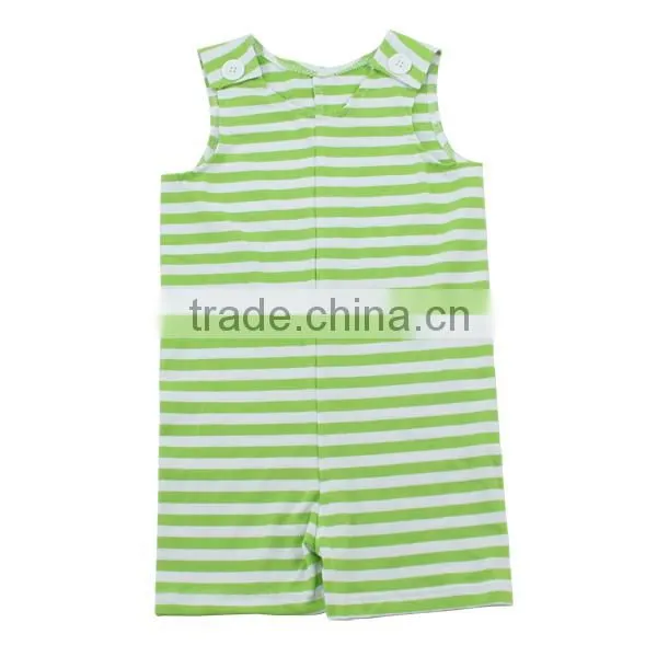 KAIYO Pink White Striped OEM Baby Girl Onesie Boutique Baby Shorter Organic Cotton Baby Rompers Wholesale Baby Clothes photo-2