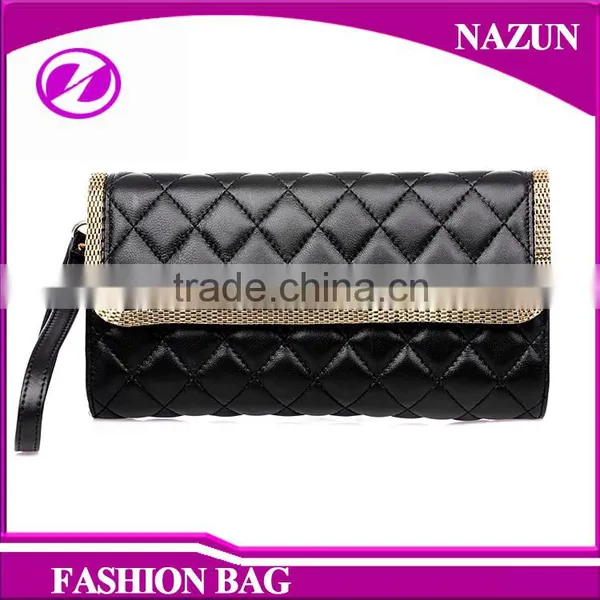 Lady Leather Messenger Bags Fashion Black Stock Bags Purses Clutch Bags
