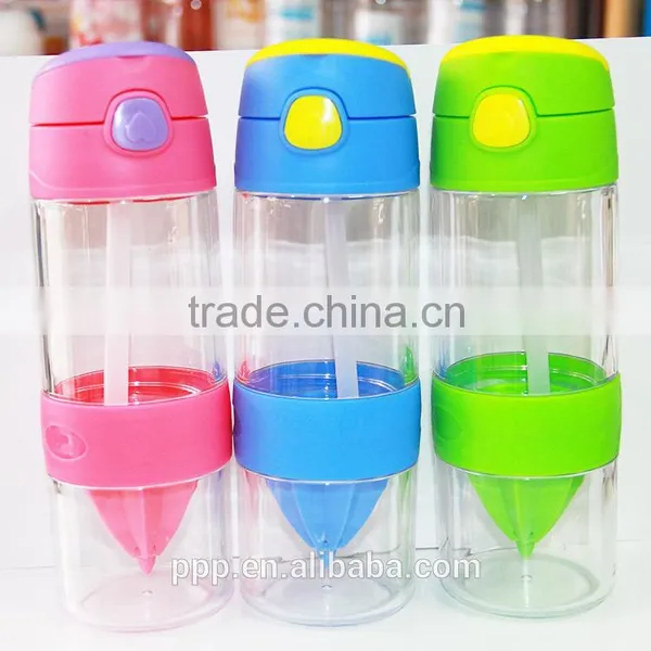 Child Plastic Water Bottle Sports Bottle Fruits Bottle photo-2