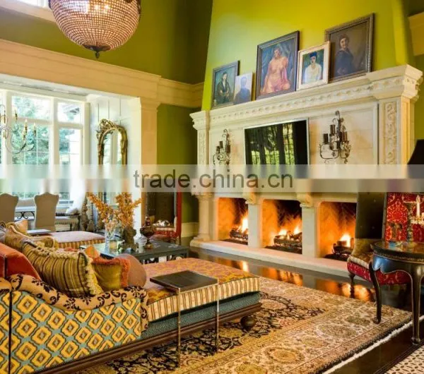 Grand Island Villa Project Designs Interior and Exterior Beige Limestone Columns photo-4