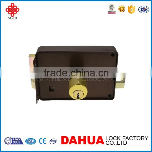 High Quality Double Cylinder Control Rim Door Lock P30n Brass Lock photo-4