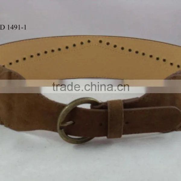 Ladies PU Leather Waist Tassel Rivet Belt for Women photo-3